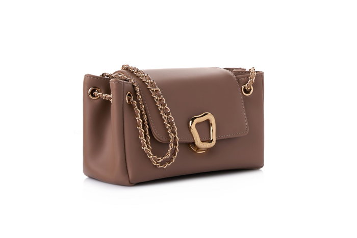 Vince Camuto Bolso de Hombro Siena v2 Visón Oscuro Cuero de Polivinilo 25cm x 9cm x 14cm